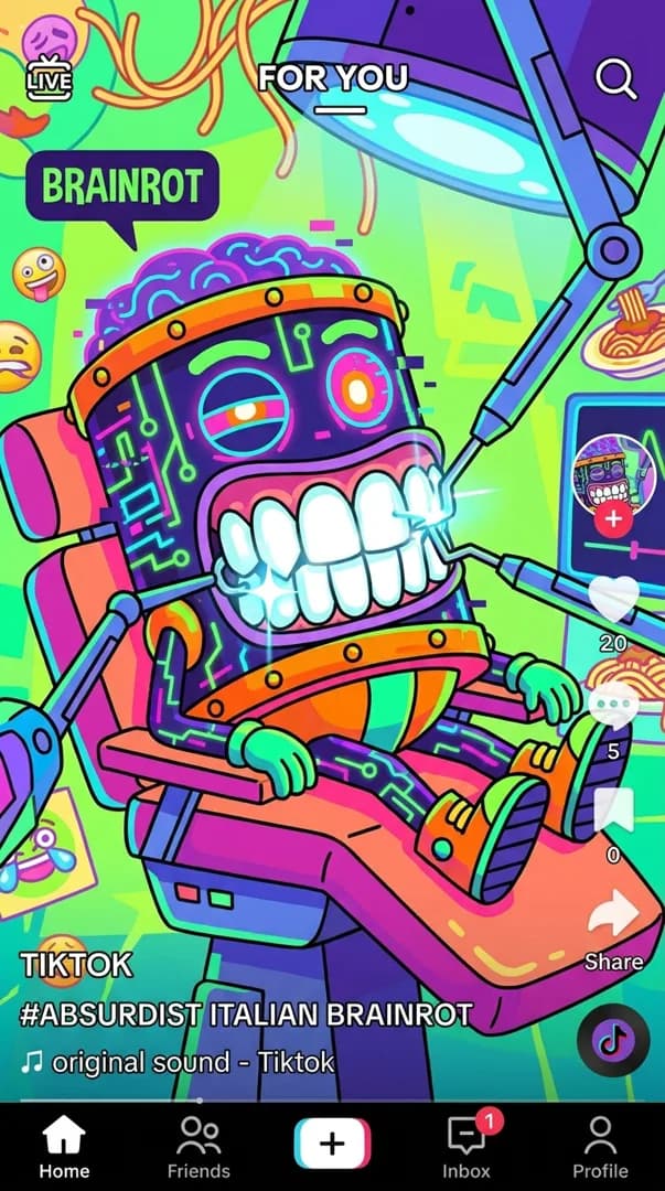 Example image: Italian Brainrot – Absurd AI Character Skit