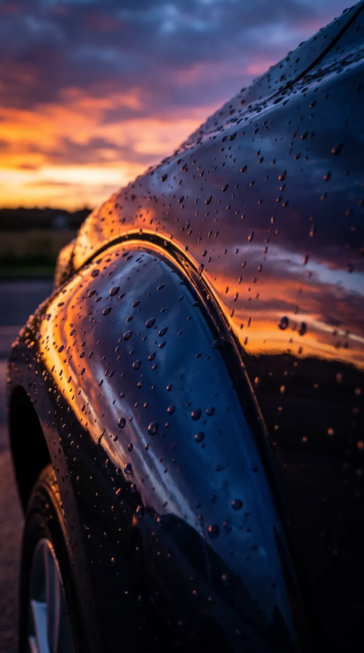 Example image: Vehicle: detail in evening light