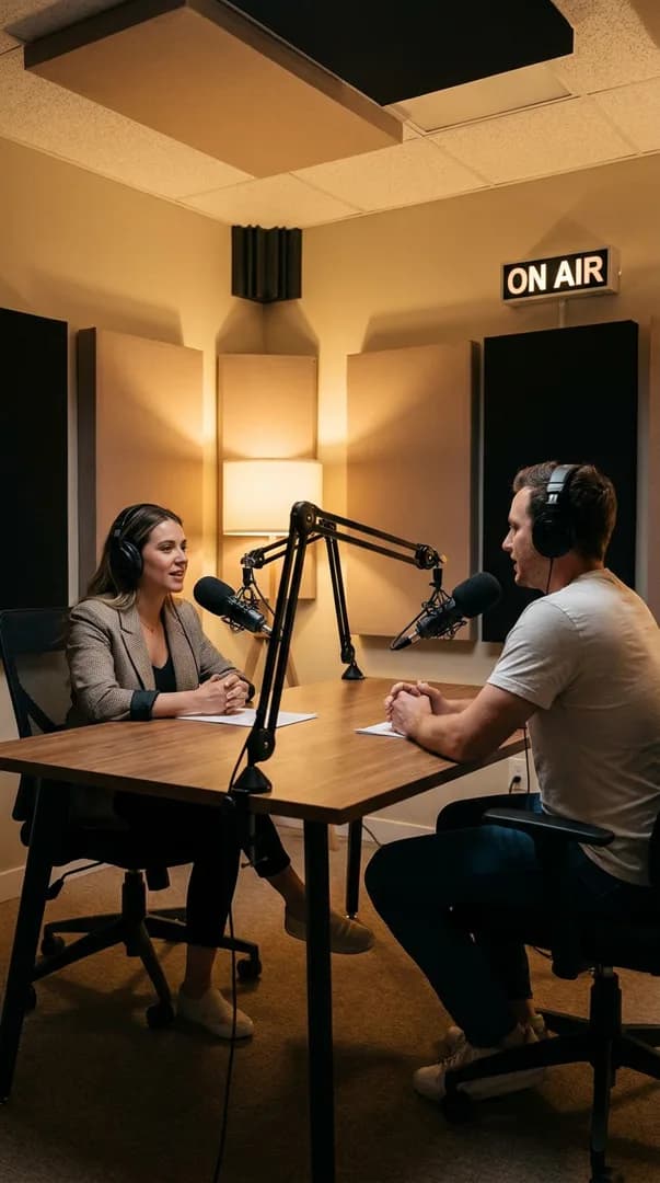 Example image: Podcast/Interview Clip — Detail Prompt