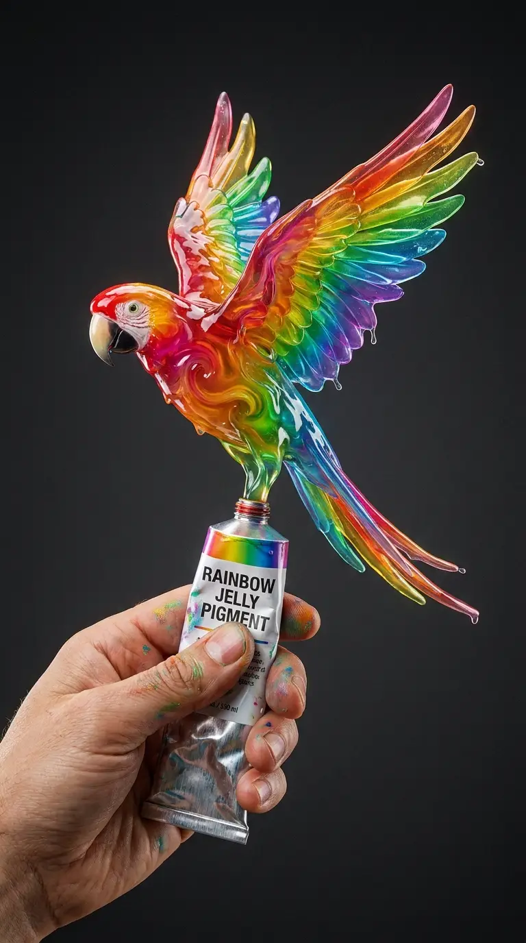 Example image: Animal From a Tube (ASMR squeeze)