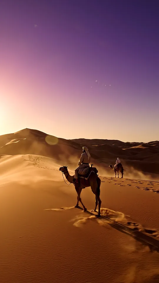 Rider in the desert
