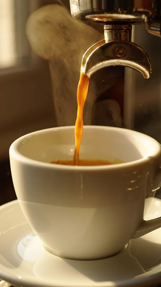 Espresso in slow motion